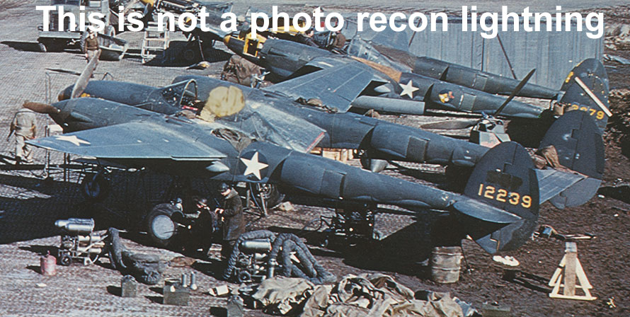 Incorrectly Identifies P-38E